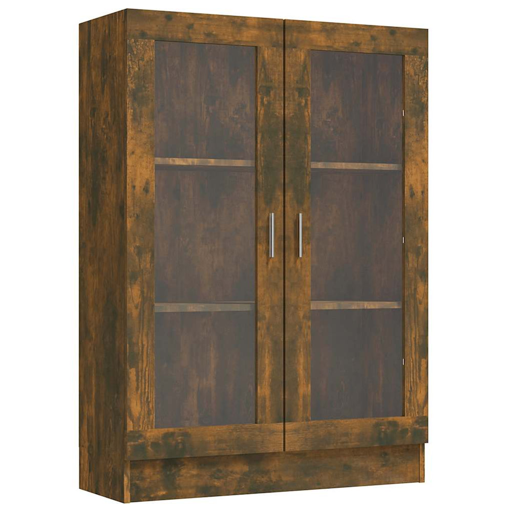 Vitrininė spintelė, dūminio ąžuolo, 82,5x30,5x115cm, mediena