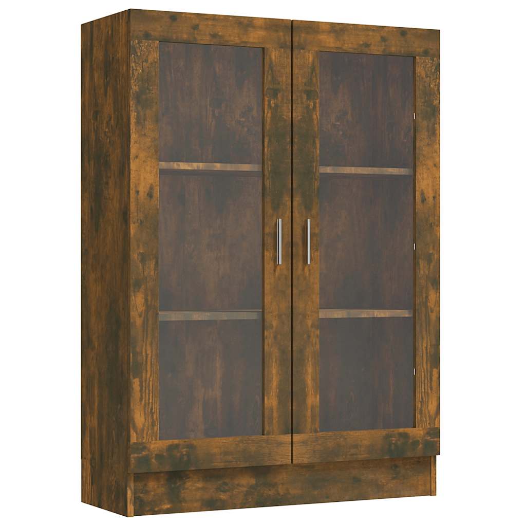 Vitrininė spintelė, dūminio ąžuolo, 82,5x30,5x115cm, mediena