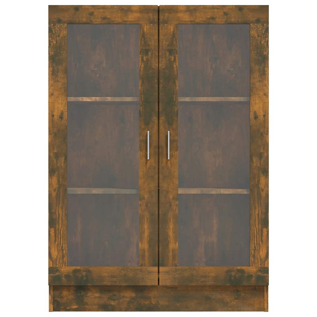 Vitrininė spintelė, dūminio ąžuolo, 82,5x30,5x115cm, mediena