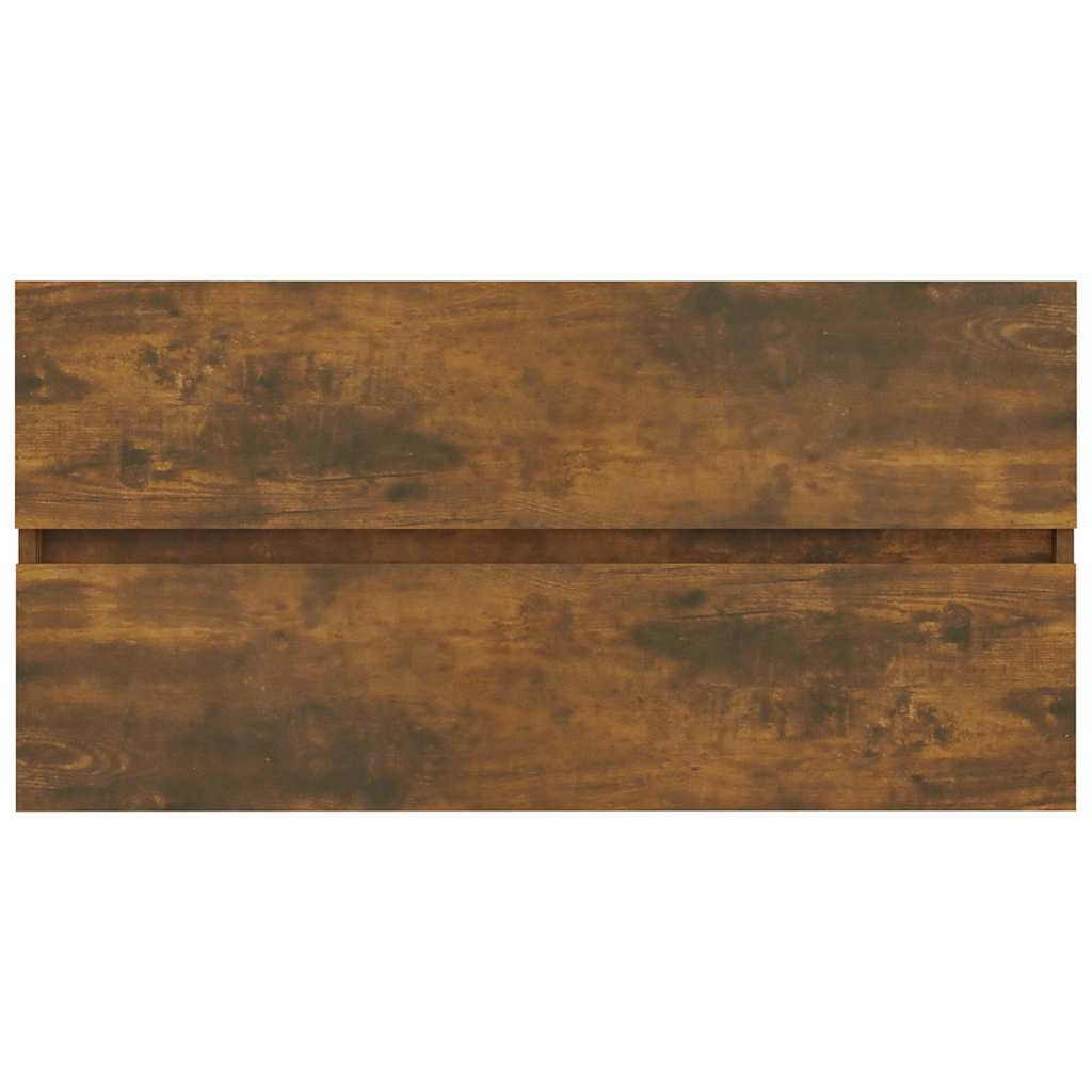 Spintelė praustuvui, dūminio ąžuolo, 90x38,5x45cm, mediena