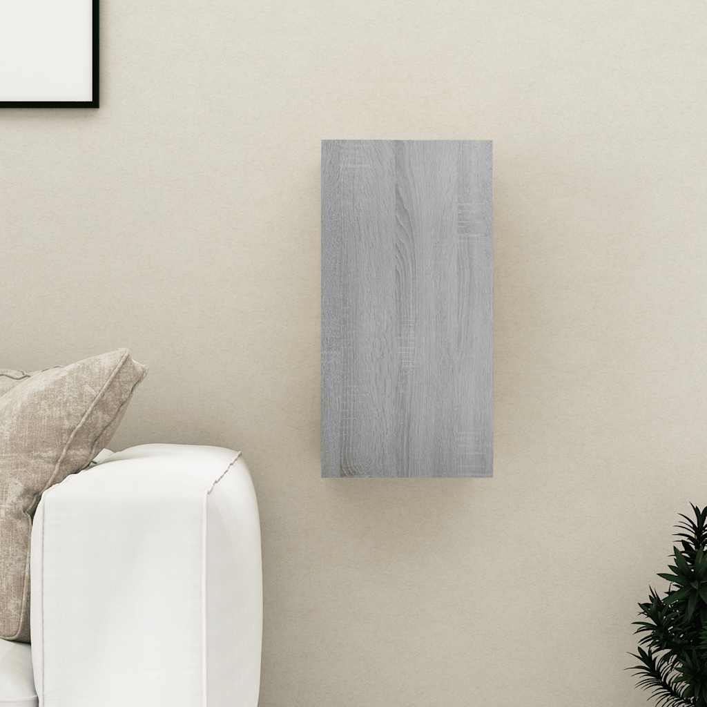 TV skapītis, pelēks ozols, 30,5x30x60cm, koks