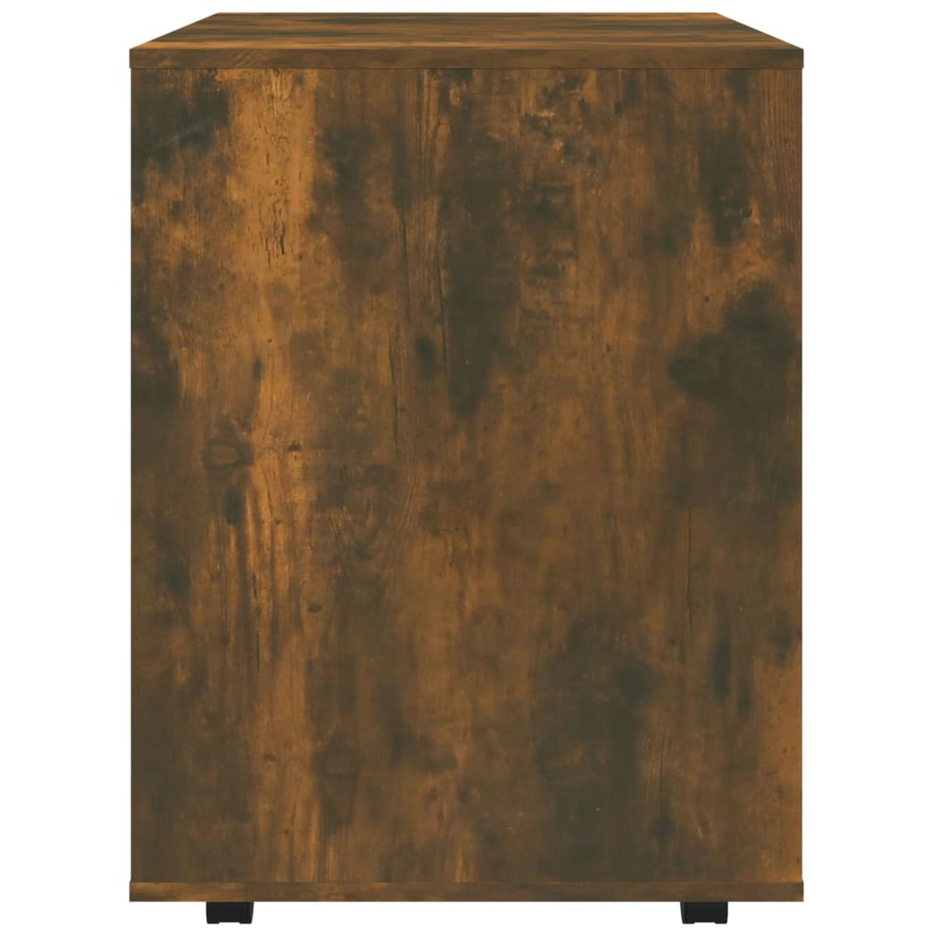 Cabinet with castors, smoky oak, 60x53x72cm, wood