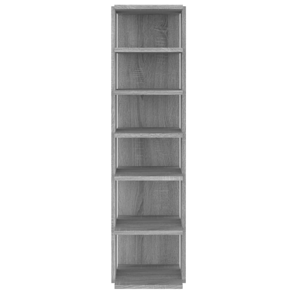 Shoe racks, 2 pcs., grey oak, 27.5x27x102 cm, wood