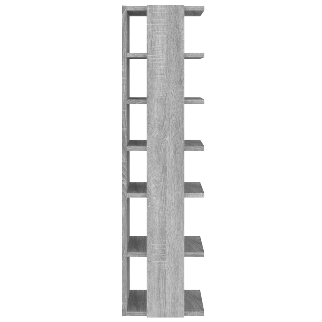 Shoe racks, 2 pcs., grey oak, 27.5x27x102 cm, wood