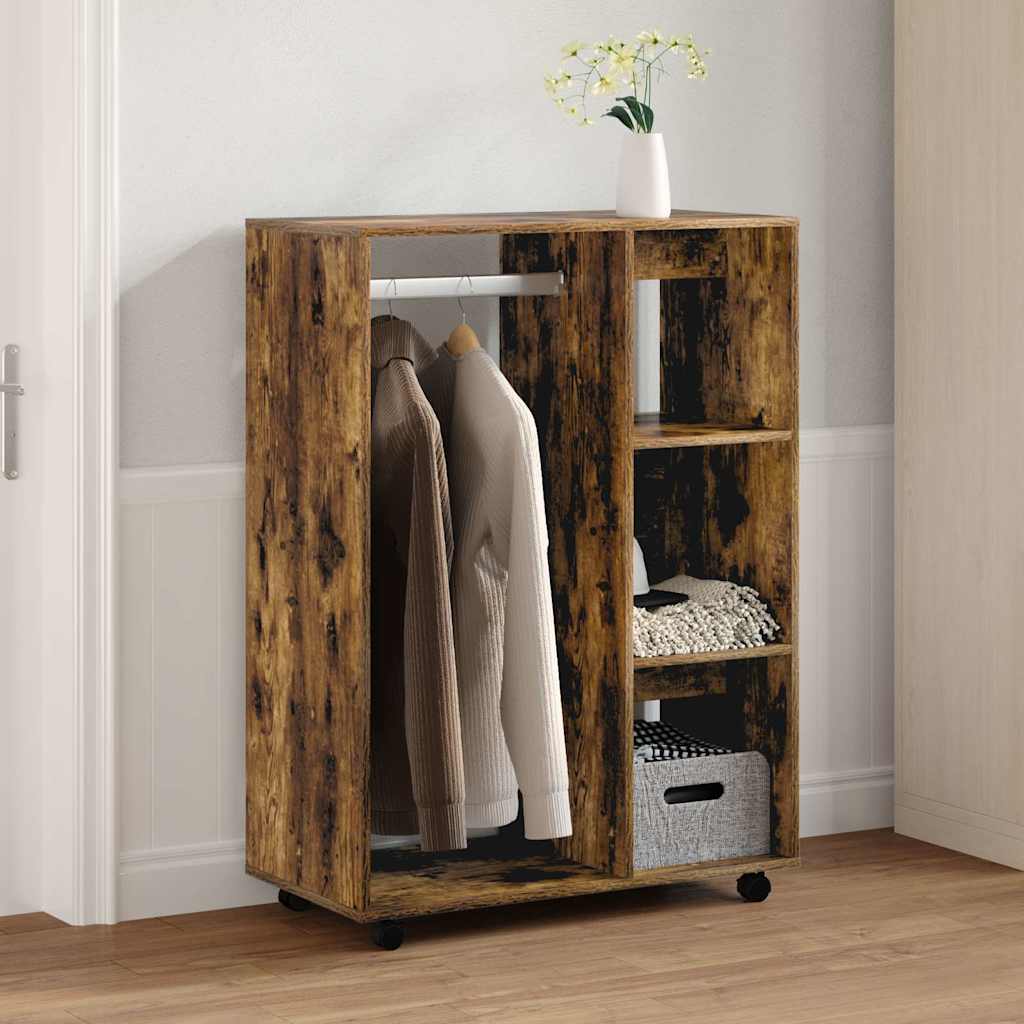 Wardrobe, smoky oak color, 80x40x110cm, wood