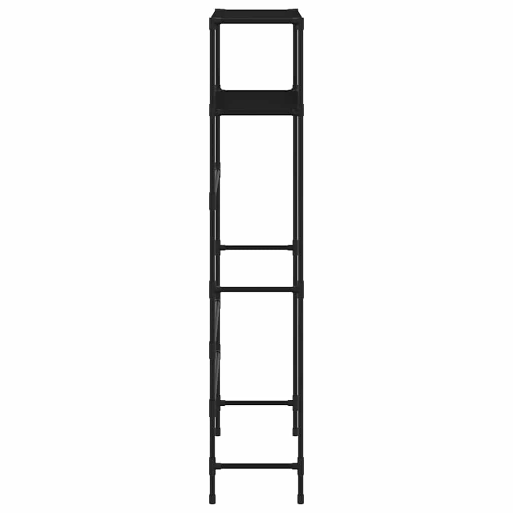 Shelf above washing machine, black, 69x28x143cm, iron