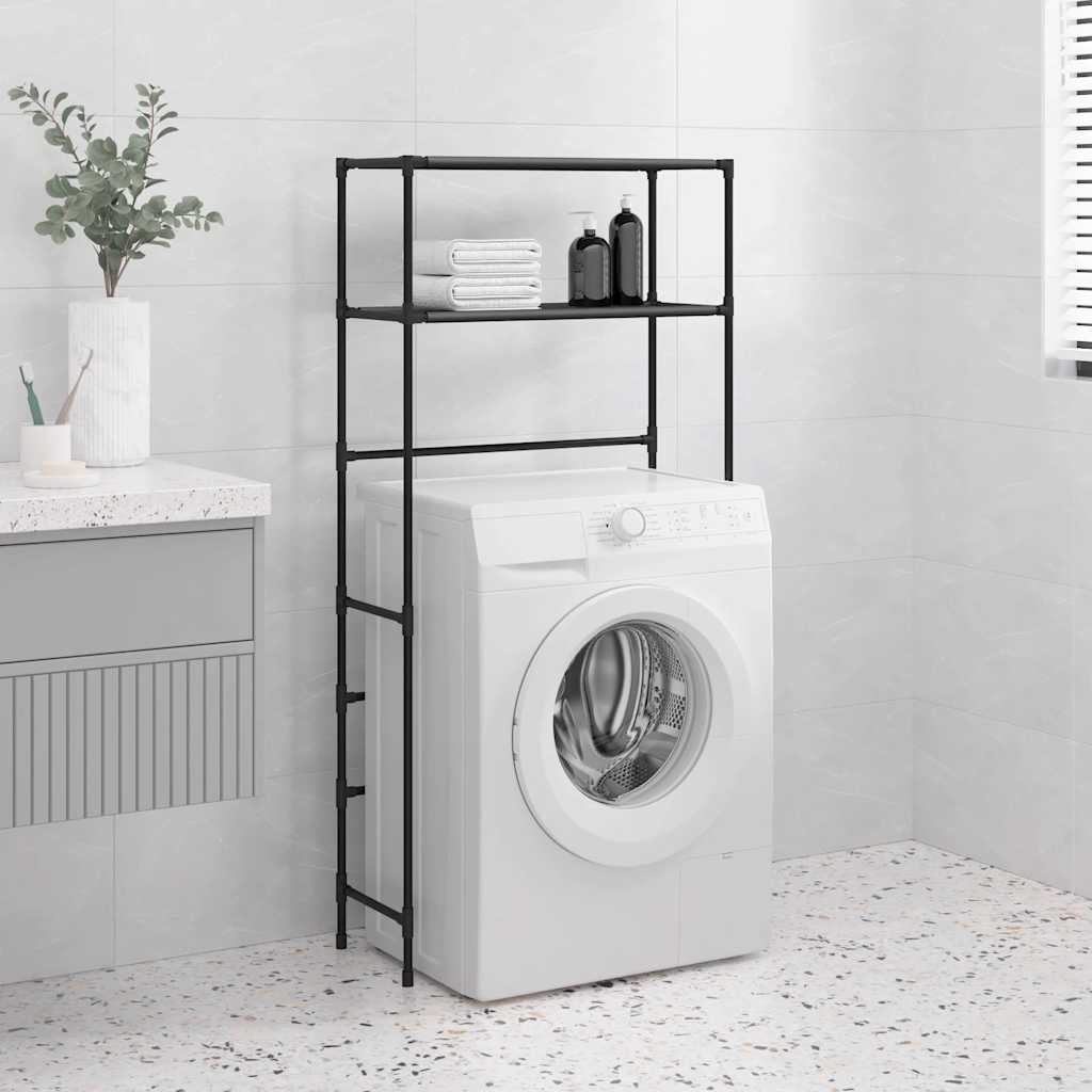 Shelf above washing machine, black, 69x28x143cm, iron