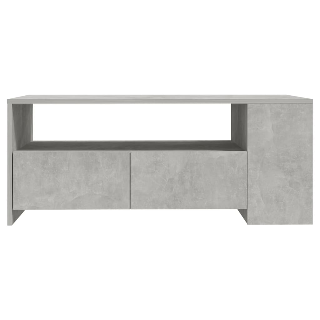 Kavos staliukas, betono pilkas, 102x55x42cm, apdirbta mediena