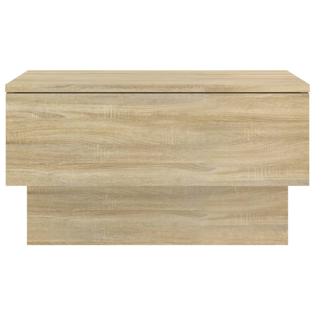 Wall-mounted bedside tables, 2 pcs., oak