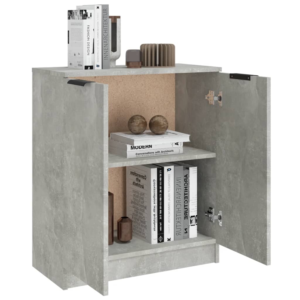 Side cabinet, concrete grey, 60x30x70cm, engineered wood