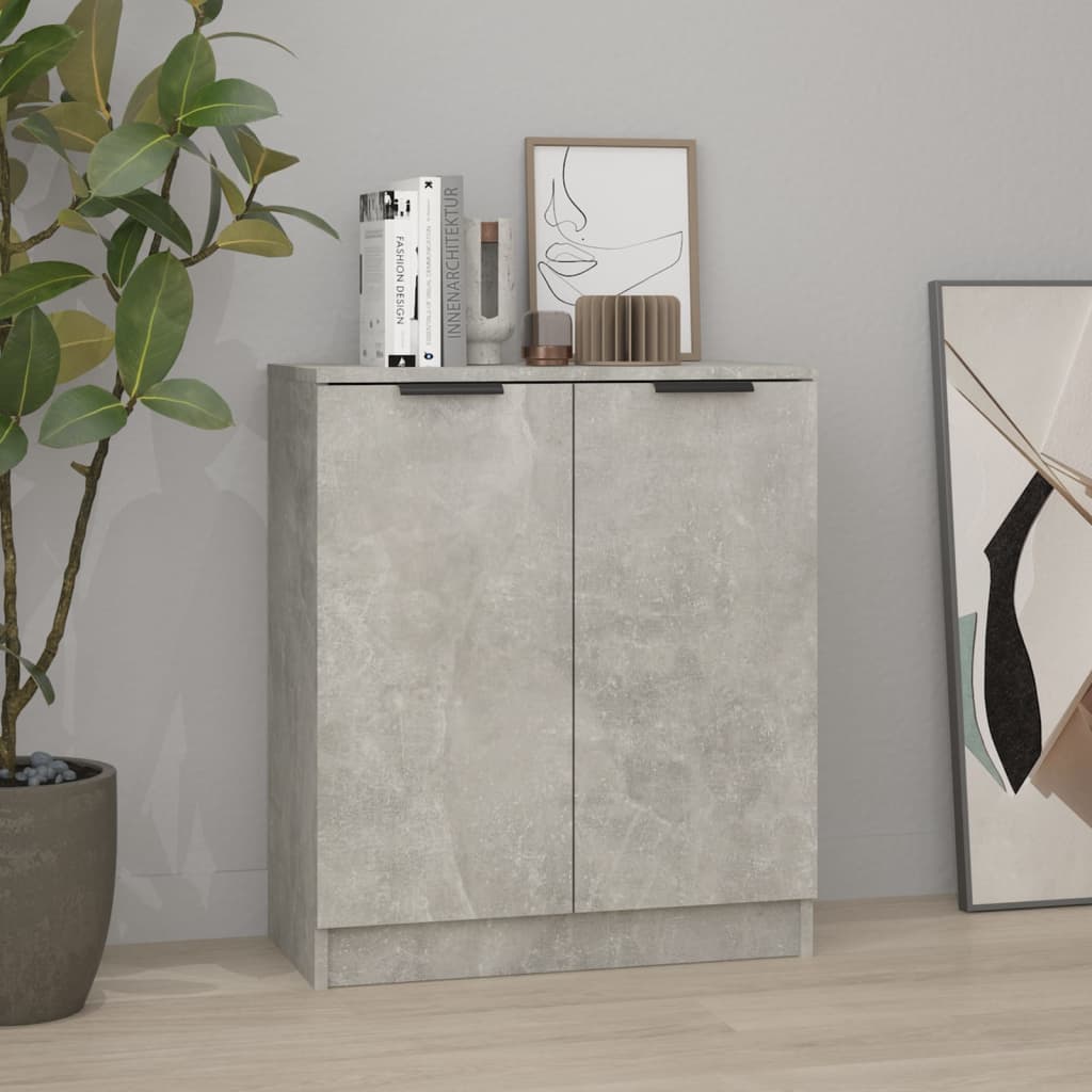 Side cabinet, concrete grey, 60x30x70cm, engineered wood