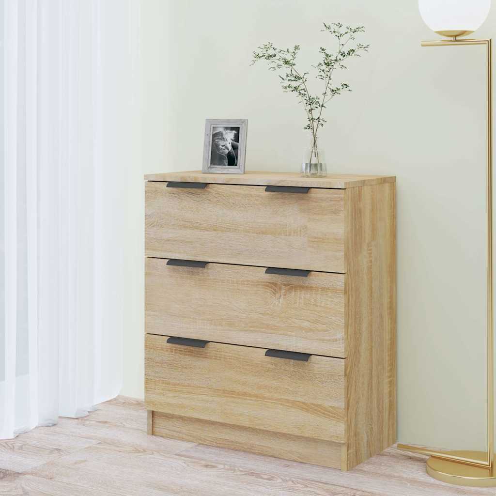 Side cabinet, oak color, 60x30x70cm, engineered wood