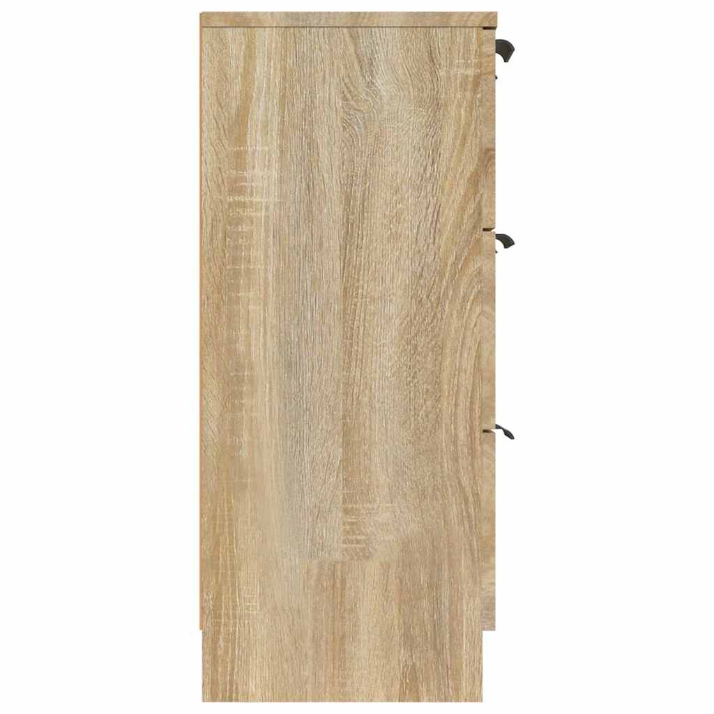 Side cabinet, oak color, 60x30x70cm, engineered wood