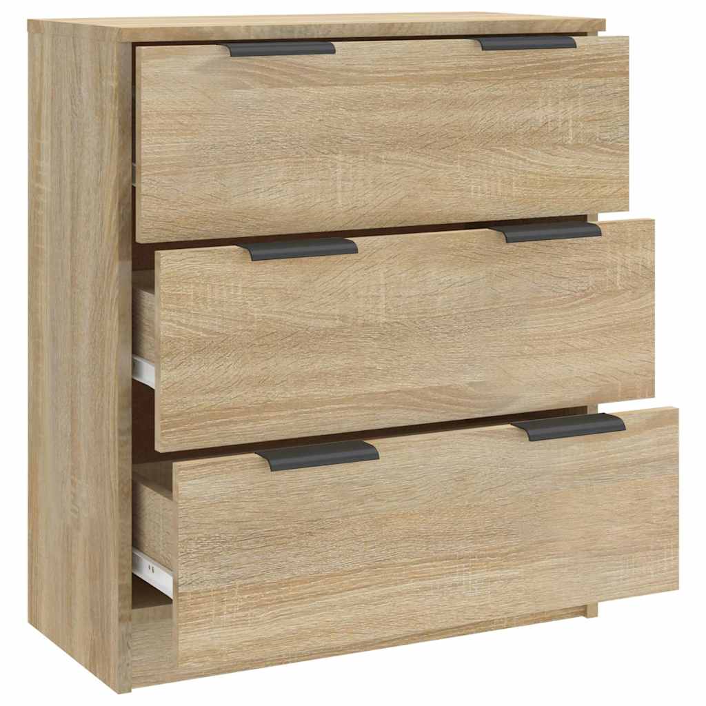 Side cabinet, oak color, 60x30x70cm, engineered wood