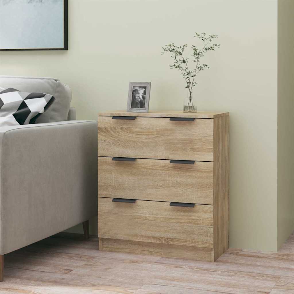 Side cabinet, oak color, 60x30x70cm, engineered wood