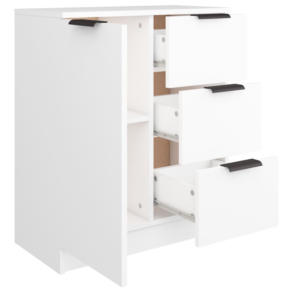 Sideboard, white, 60x30x70cm, engineered wood