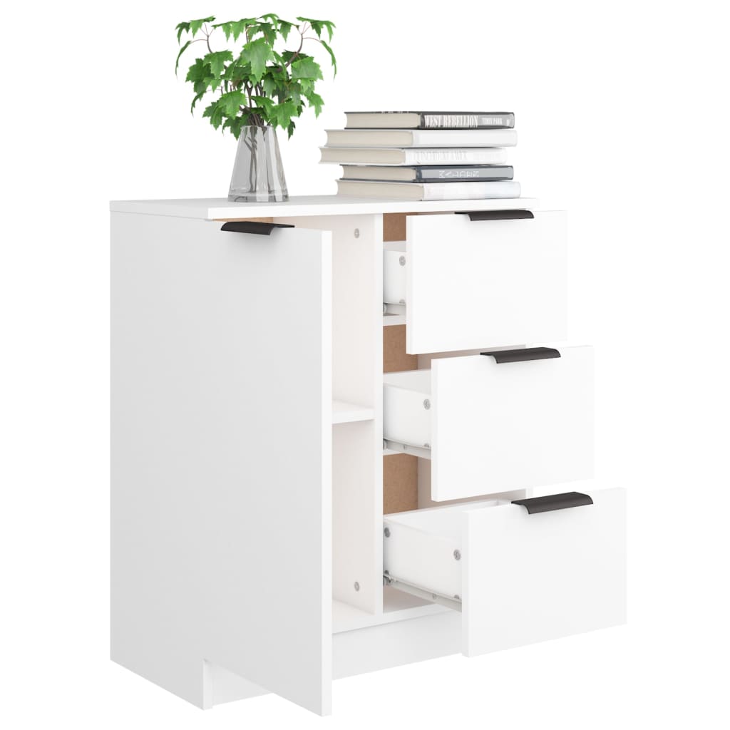 Sideboard, white, 60x30x70cm, engineered wood