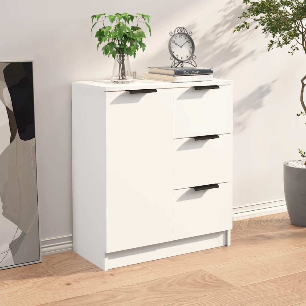 Sideboard, white, 60x30x70cm, engineered wood