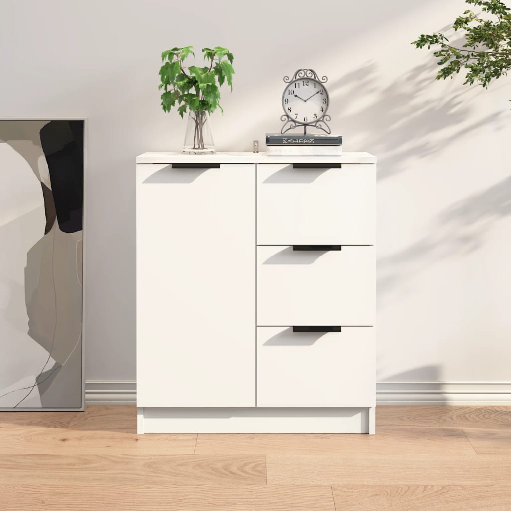Sideboard, white, 60x30x70cm, engineered wood