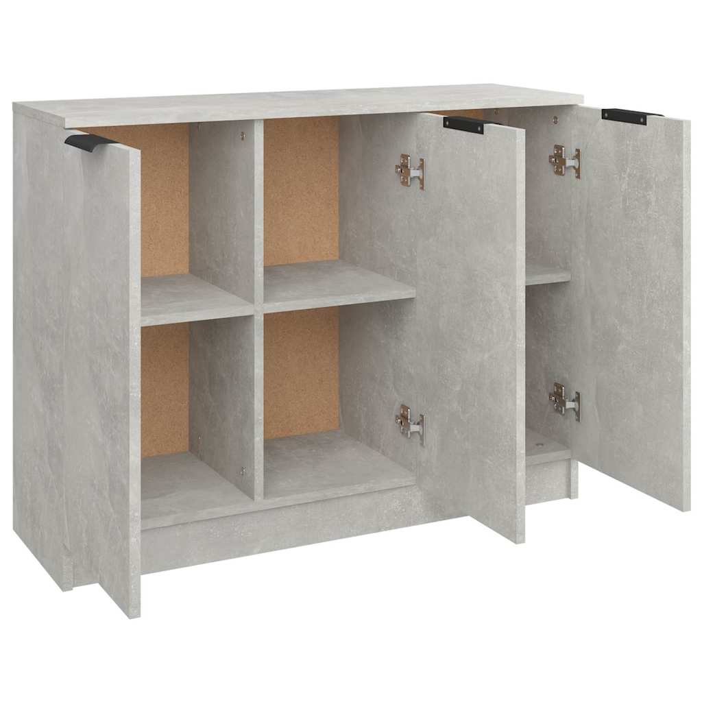 Sideboard, concrete gray, 90.5x30x70cm, engineered wood