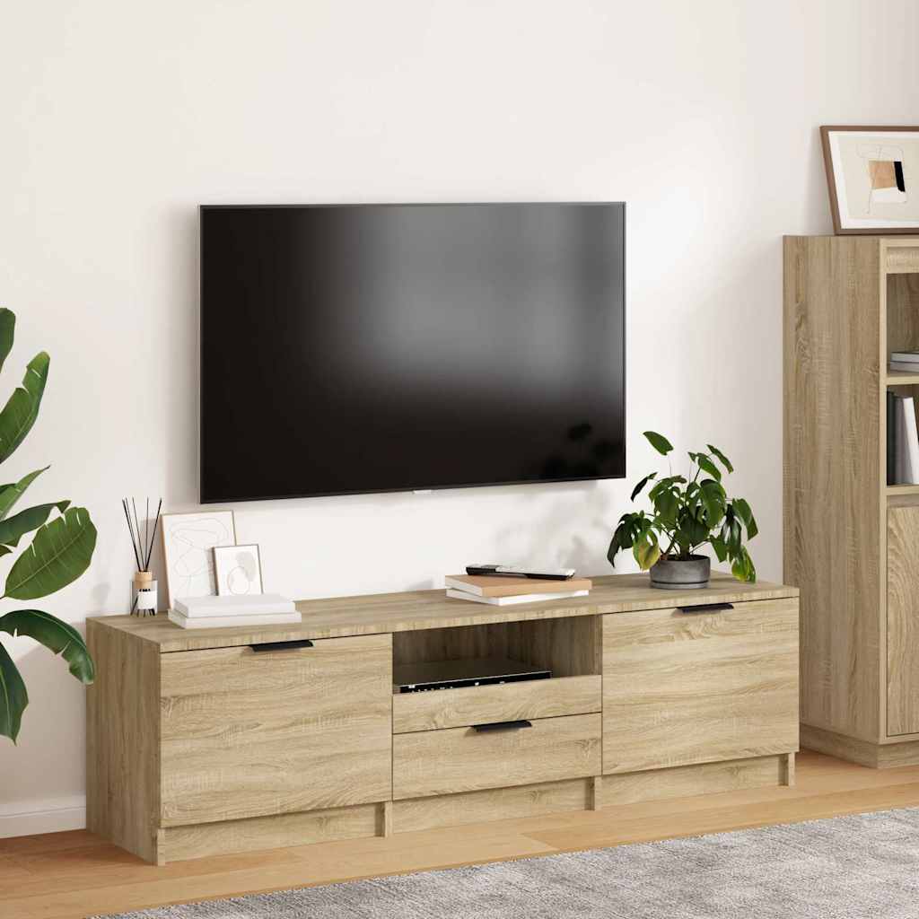 Televizoriaus spintelė, ąžuolo, 140x35x40cm, apdirbta mediena