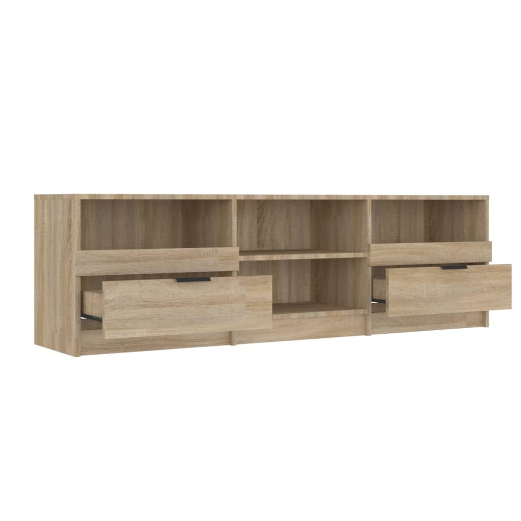 TV stand, oak, 150x33.5x45cm, treated wood