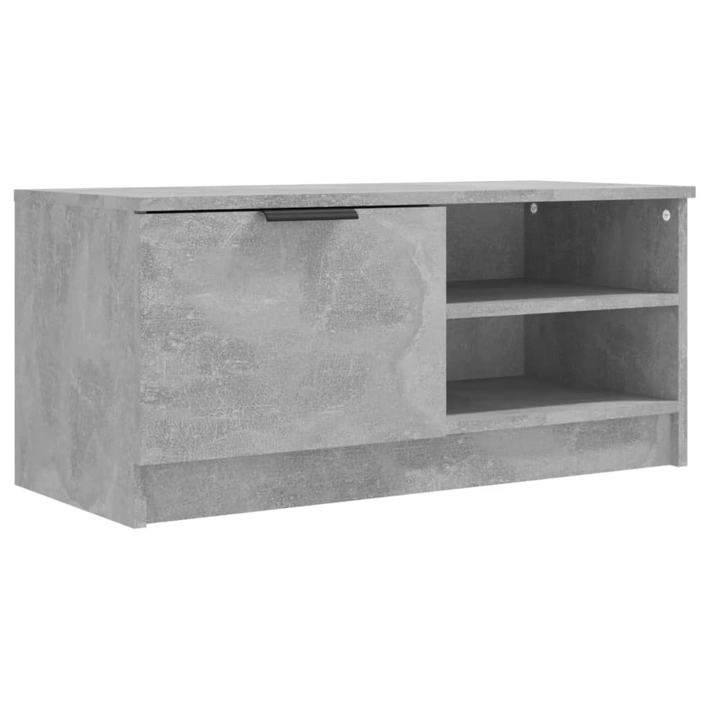 Televizoriaus spintelės, 2vnt., pilkos, 80x35x36,5cm, mediena