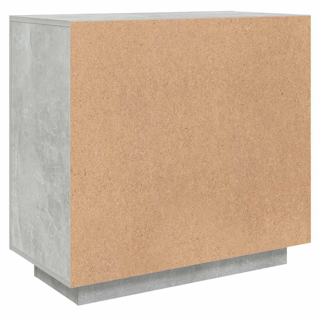 Sideboard, concrete gray, 80x40x75cm, engineered wood