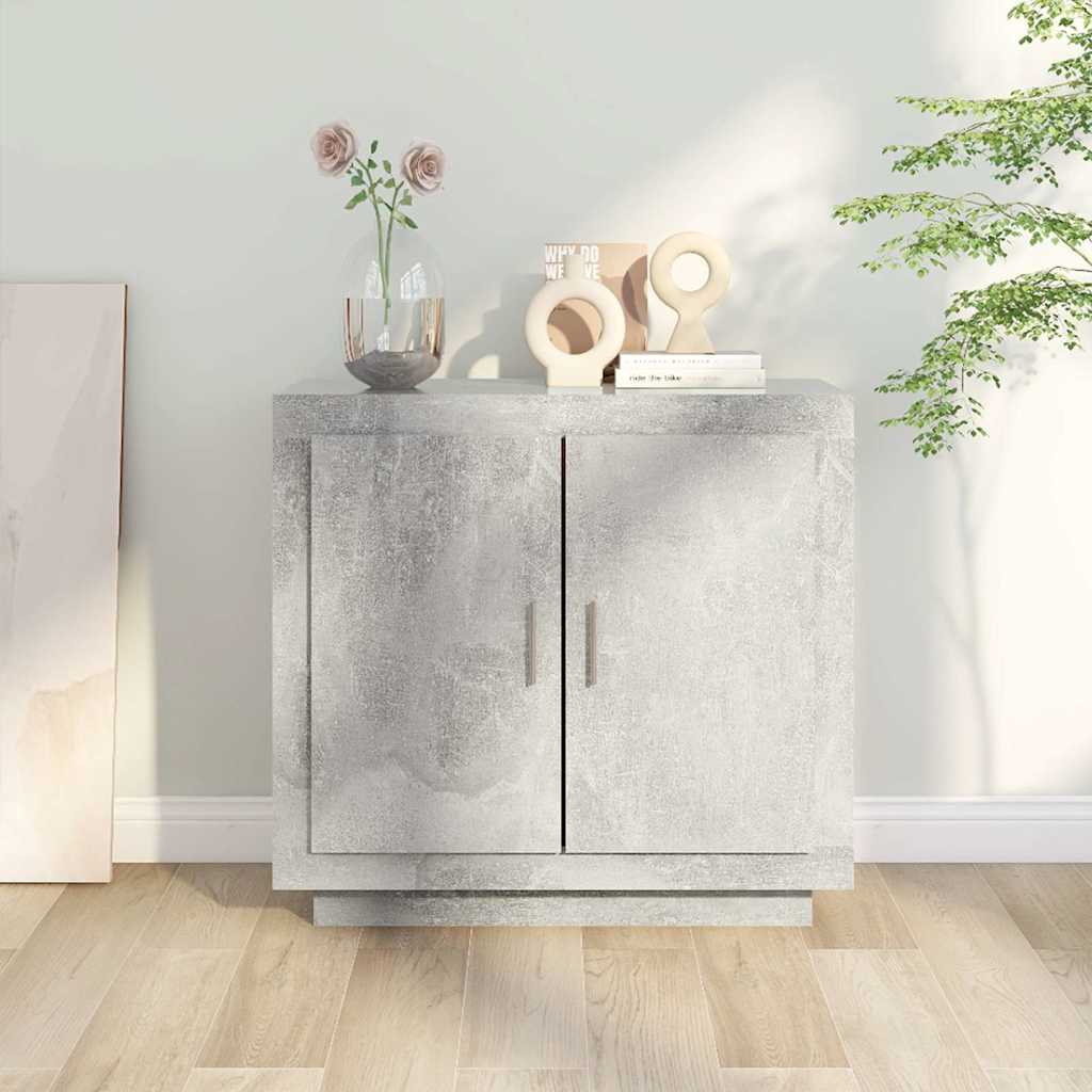 Sideboard, concrete gray, 80x40x75cm, engineered wood