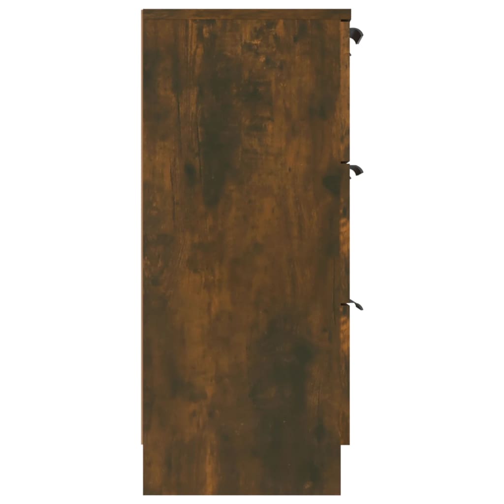 Sānu skapītis, dūmu ozols, 60x30x70cm, apstrādāta koksne