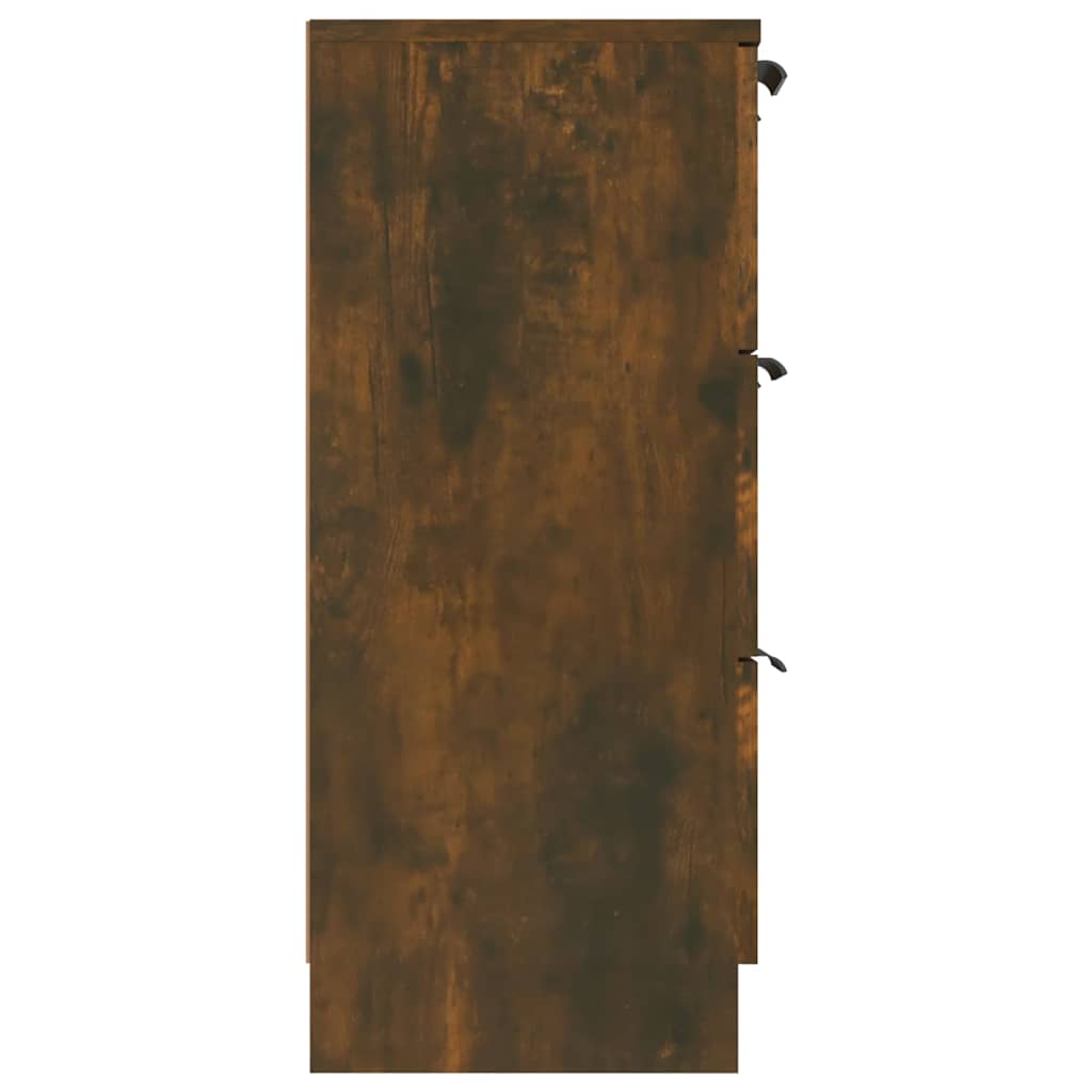 Sānu skapītis, dūmu ozols, 60x30x70cm, apstrādāta koksne