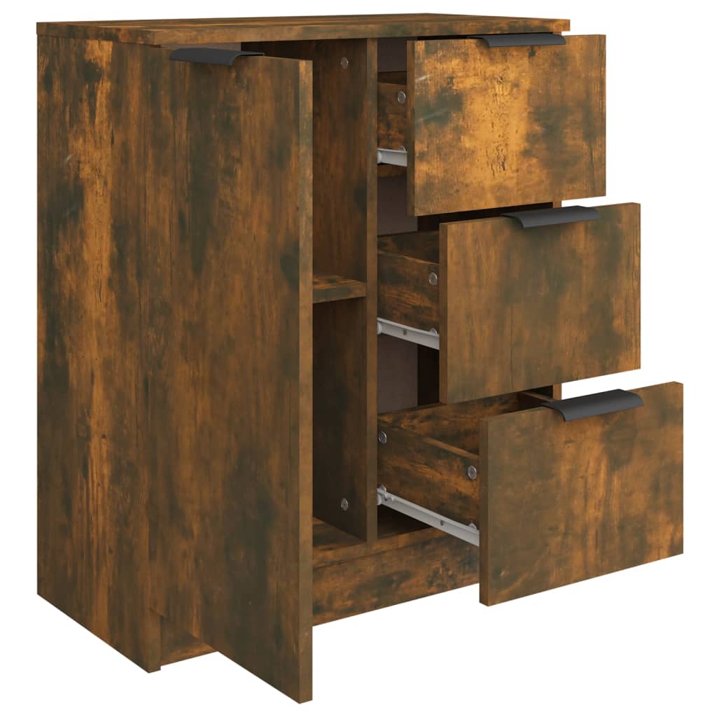 Sideboard, smoky oak, 60x30x70cm, engineered wood