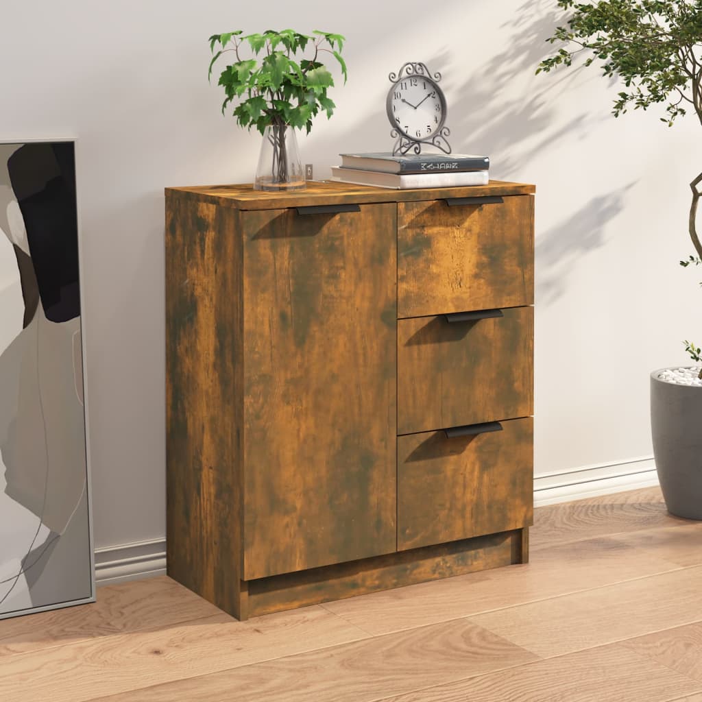 Sideboard, smoky oak, 60x30x70cm, engineered wood