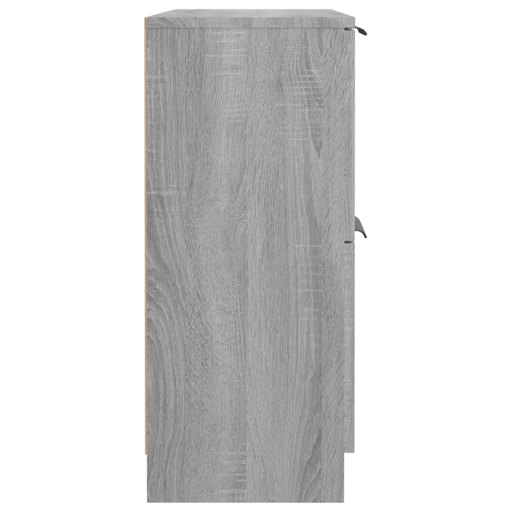 Sideboard, gray oak, 60x30x70cm, engineered wood
