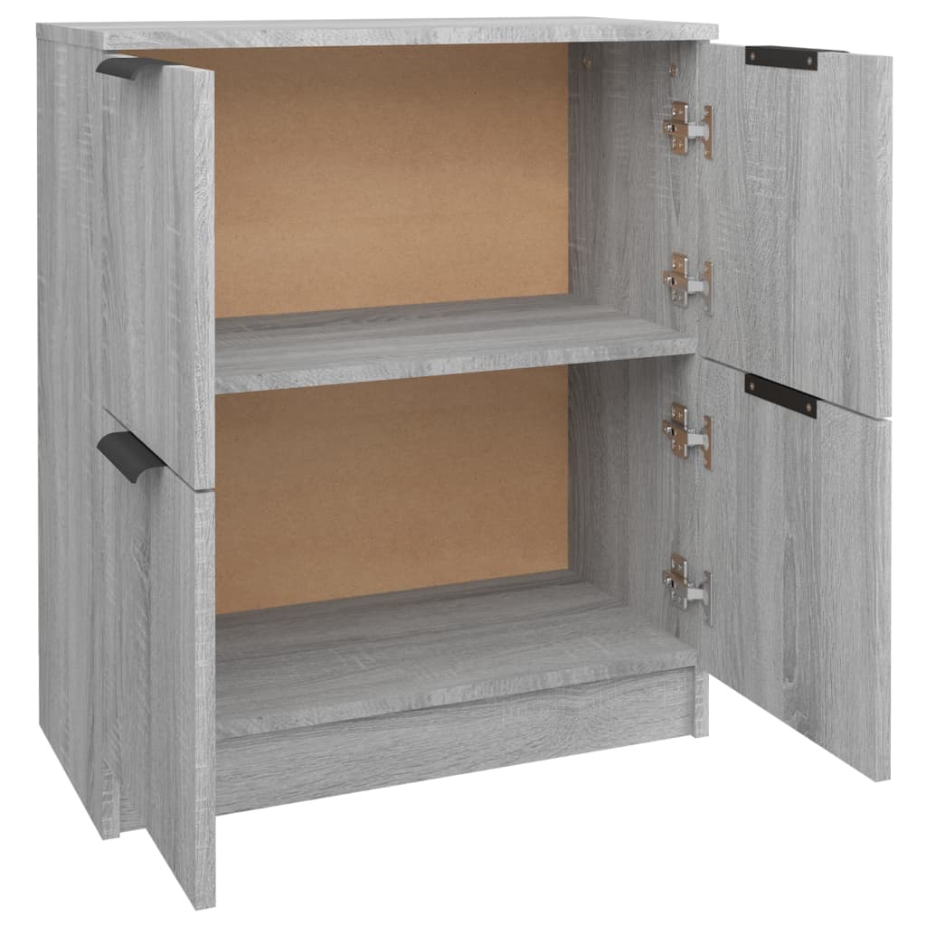 Sideboard, gray oak, 60x30x70cm, engineered wood