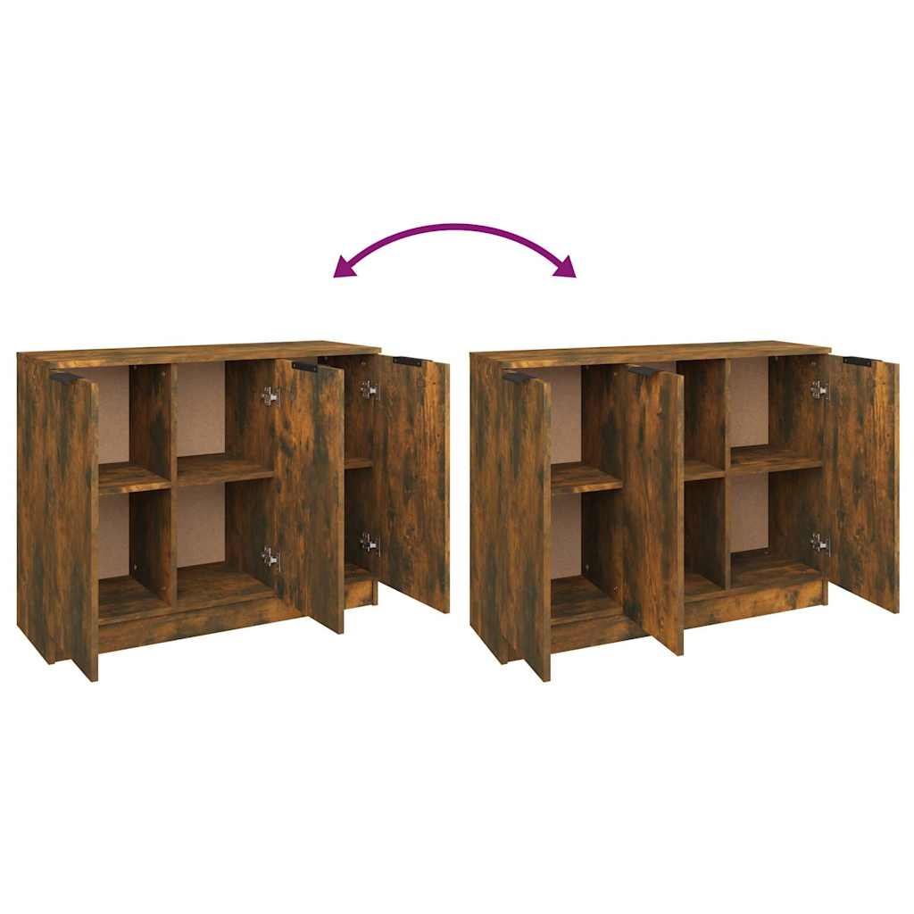 Sideboard, smoky oak, 90.5x30x70cm, engineered wood