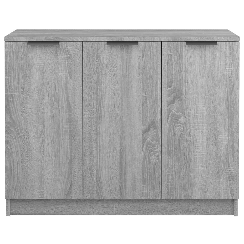 Sideboard, gray oak, 90.5x30x70cm, engineered wood
