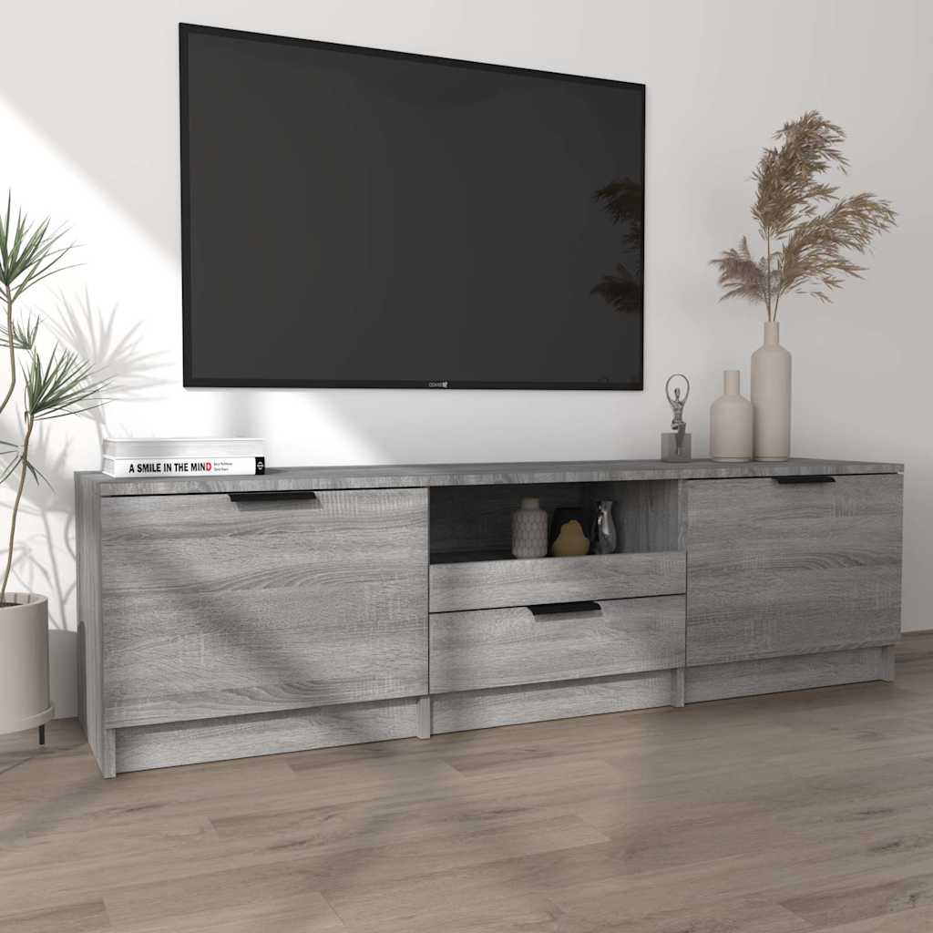 TV skapītis, pelēks ozols, 140x35x40cm, koks