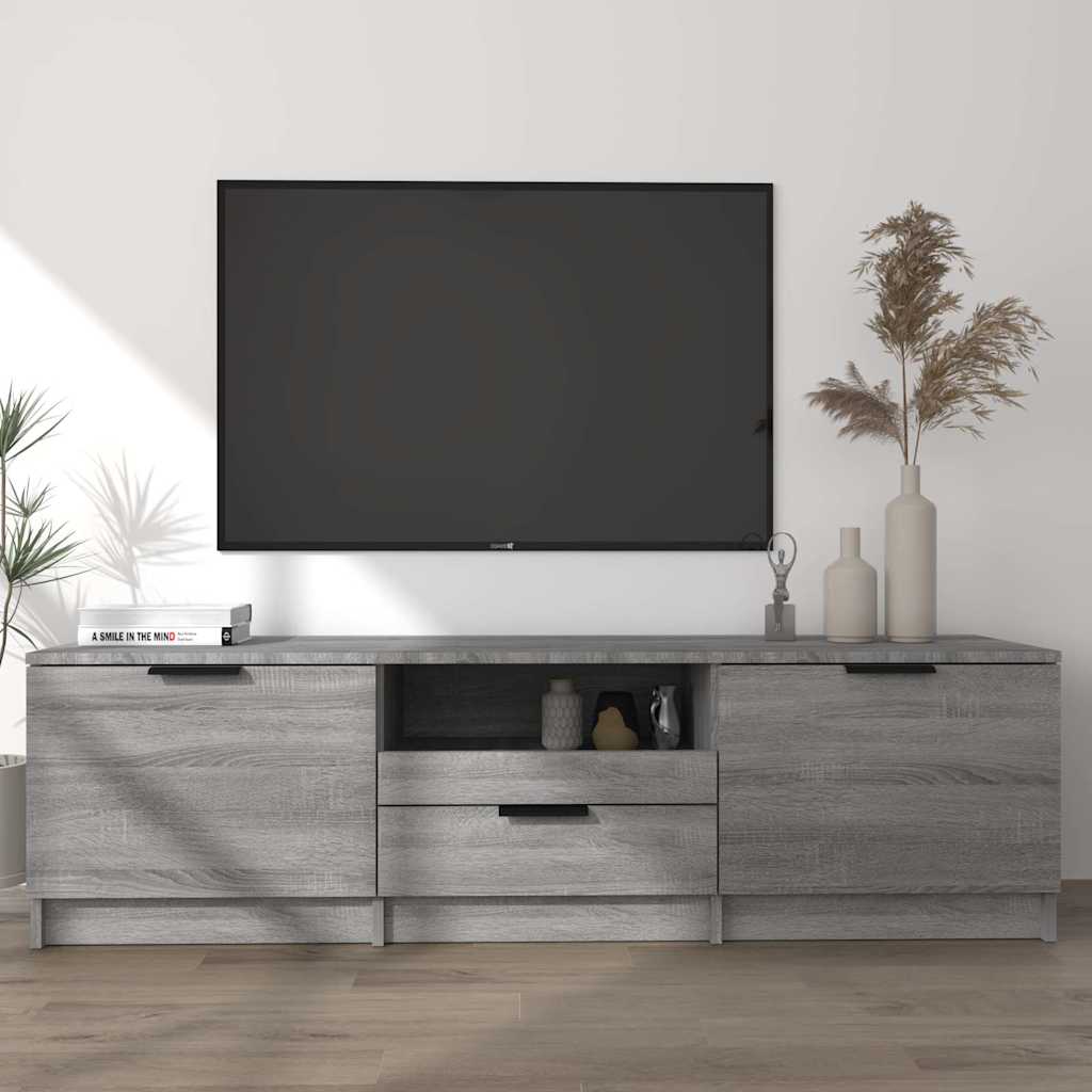 TV skapītis, pelēks ozols, 140x35x40cm, koks