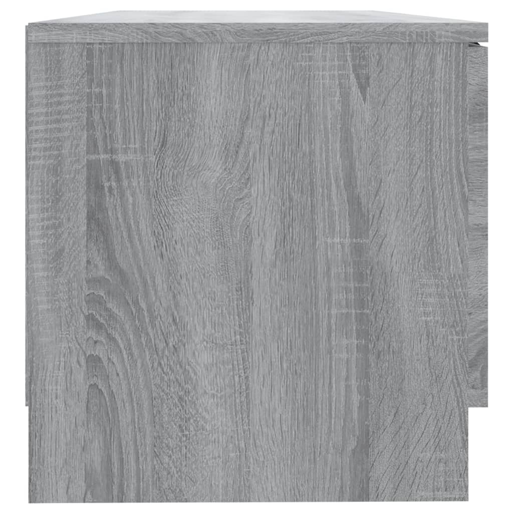 Televizoriaus spintelės, 2vnt., pilkos, 80x35x36,5cm, mediena