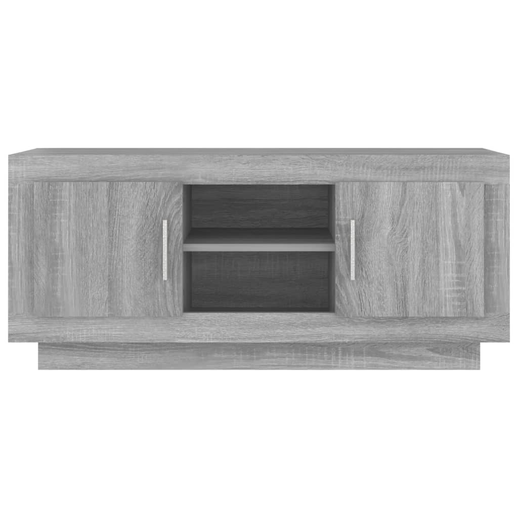 TV cabinet, gray oak, 102x35x45cm, wood