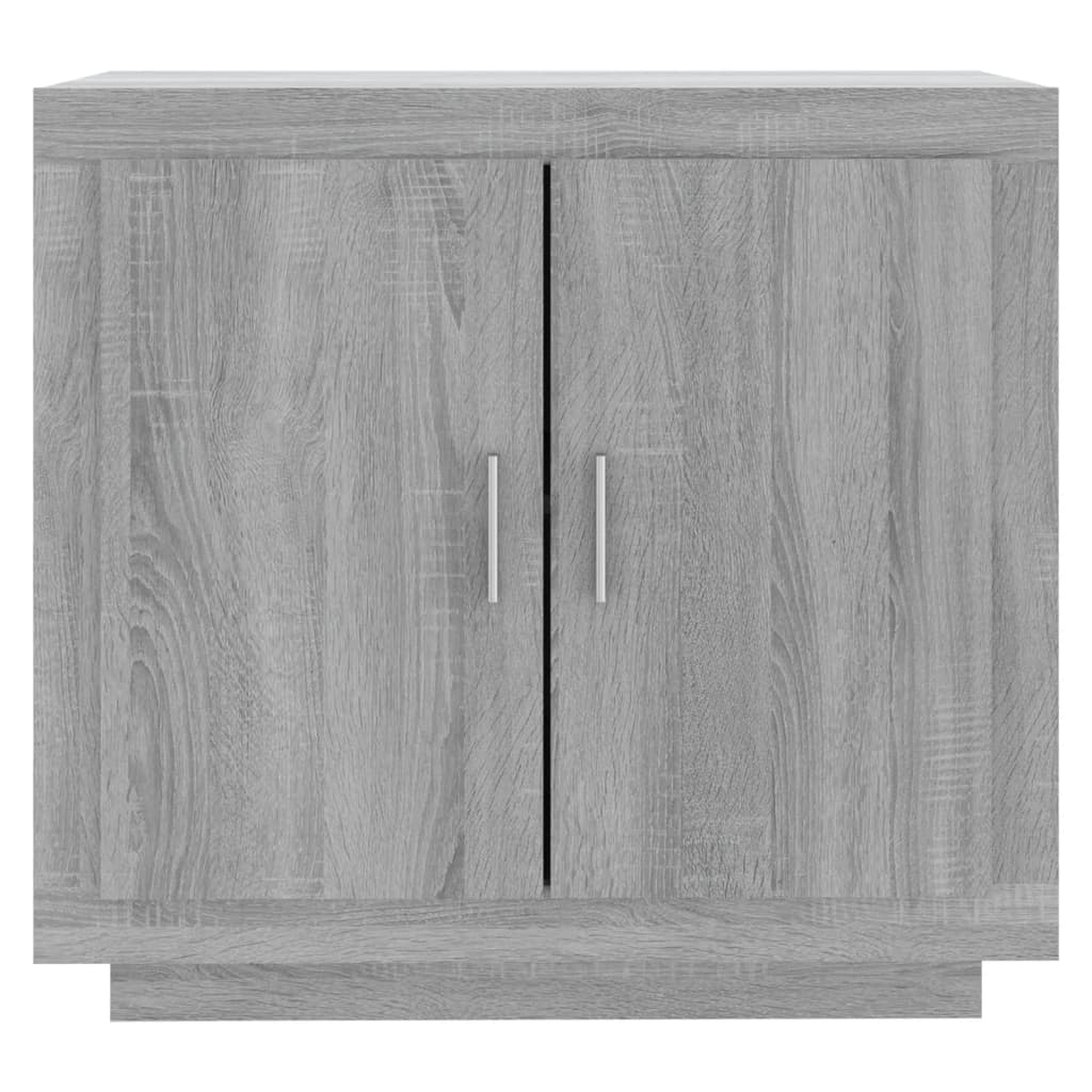Sideboard, grey oak, 80x40x75cm, engineered wood