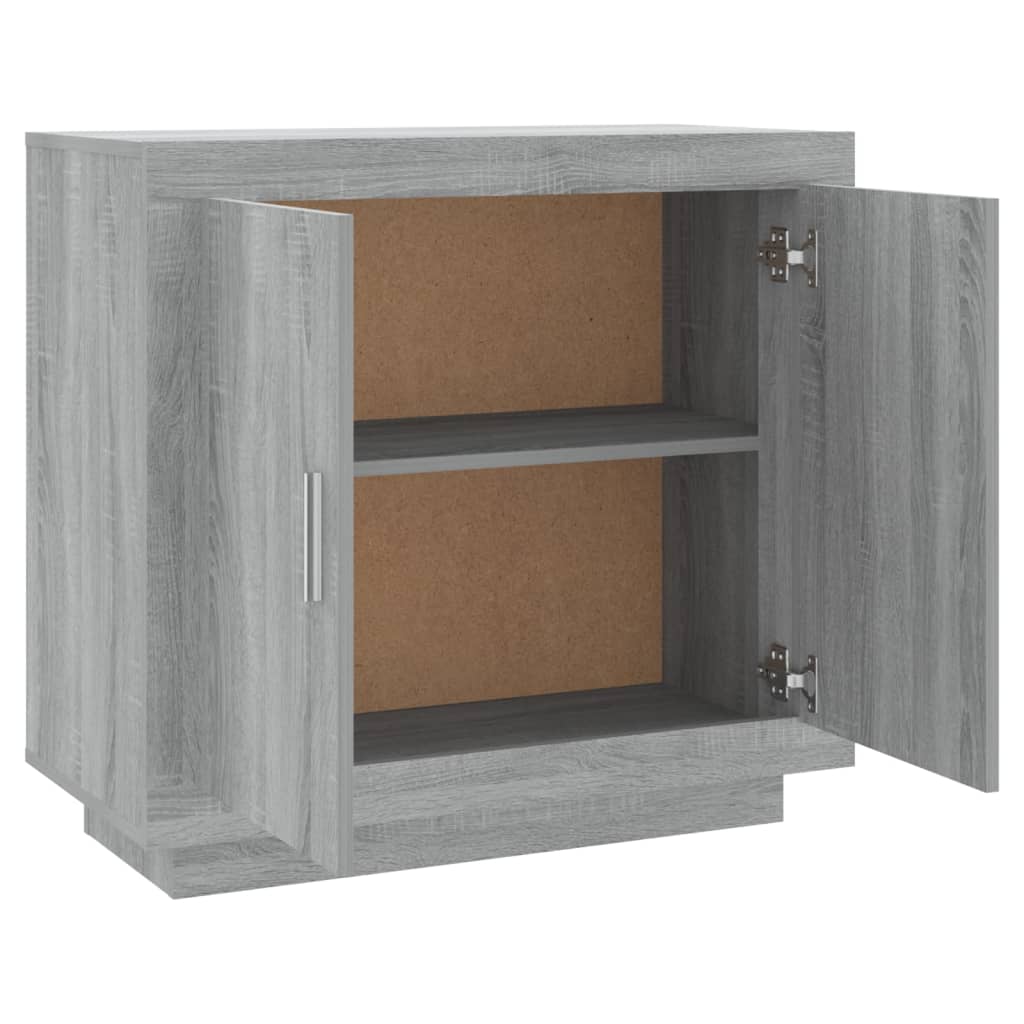Sideboard, grey oak, 80x40x75cm, engineered wood
