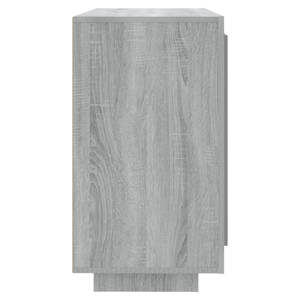 Sideboard, grey oak, 80x40x75cm, engineered wood