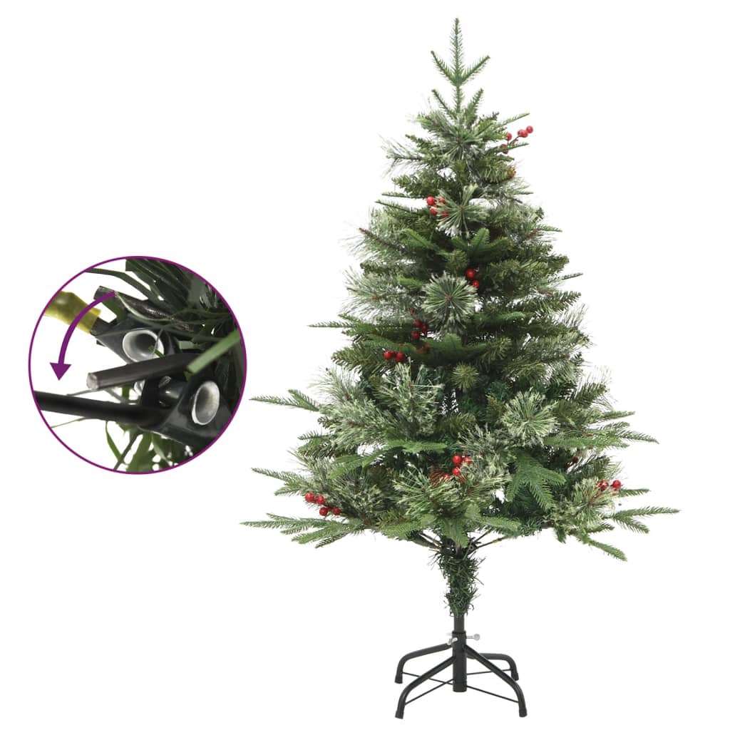 Christmas tree MOON SHINE, with pine cones, green, 120cm. with