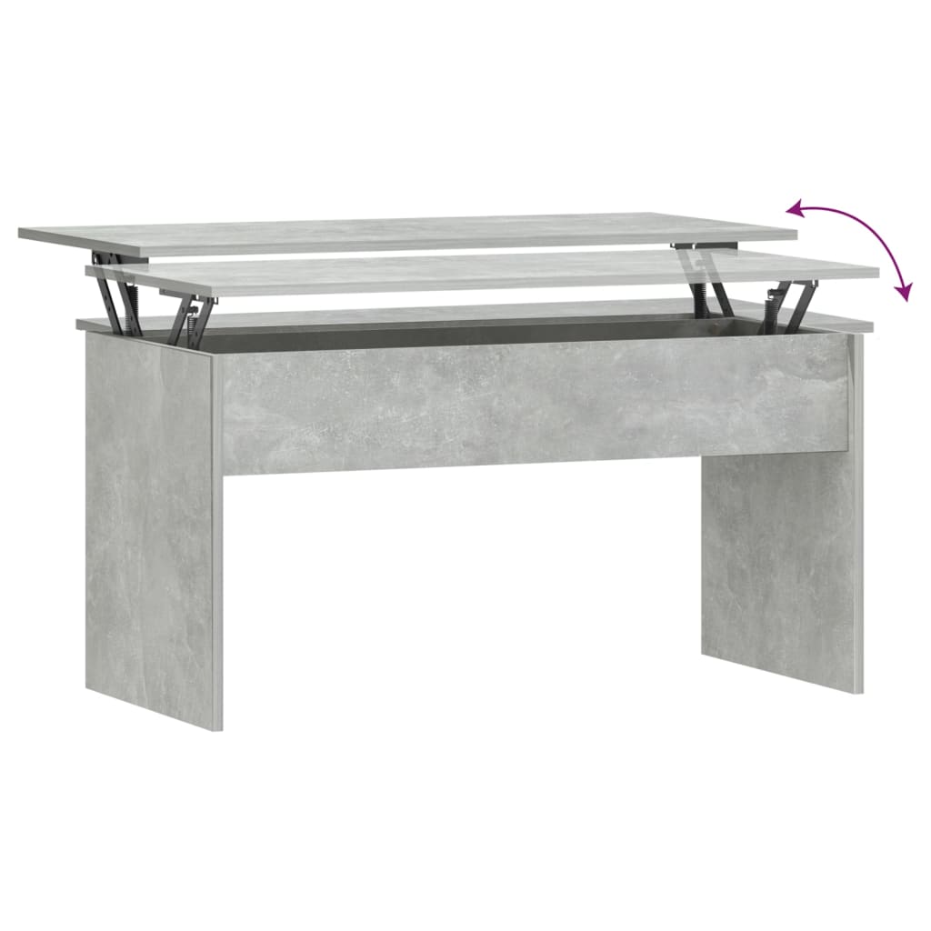 Coffee table, concrete grey, 102x50.5x52.5cm, wood