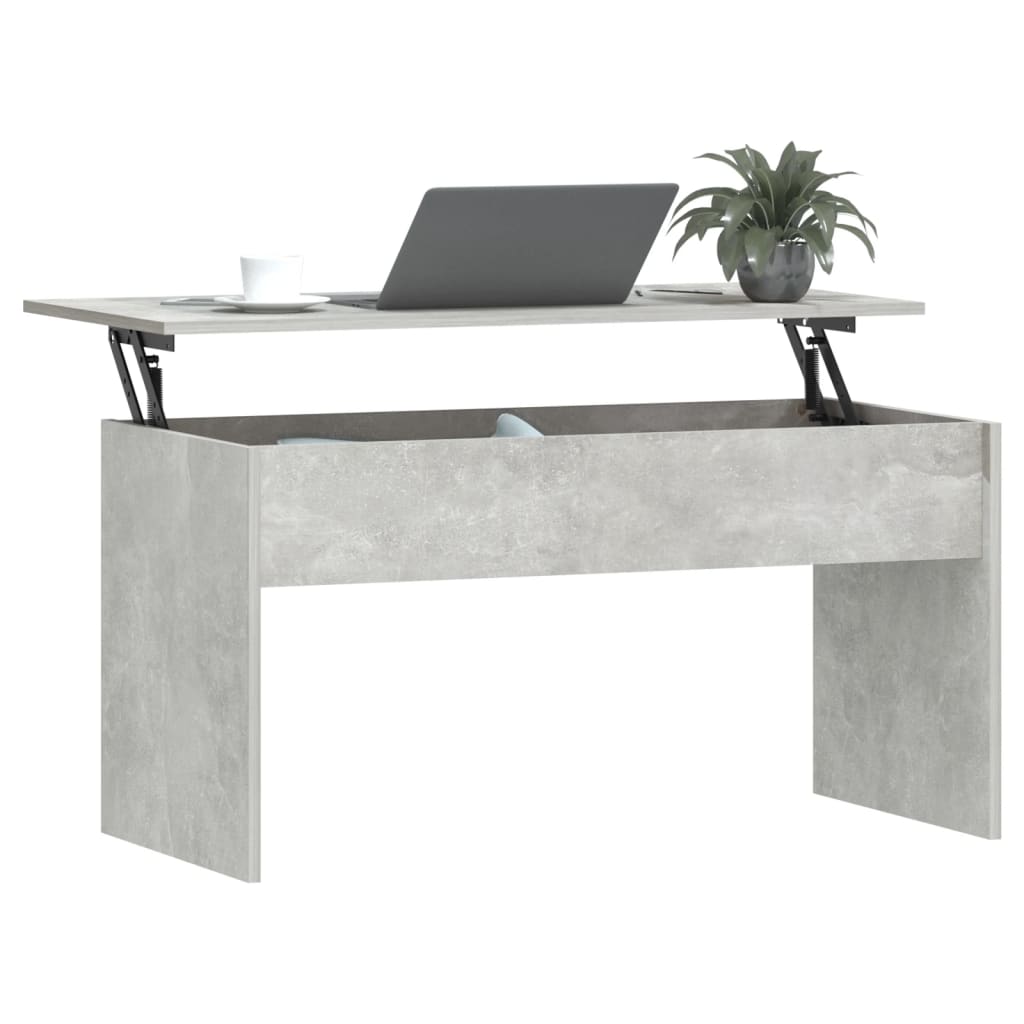 Coffee table, concrete grey, 102x50.5x52.5cm, wood