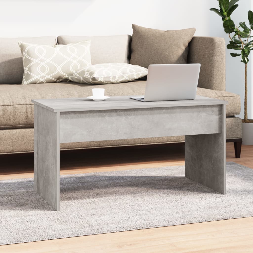 Coffee table, concrete grey, 102x50.5x52.5cm, wood