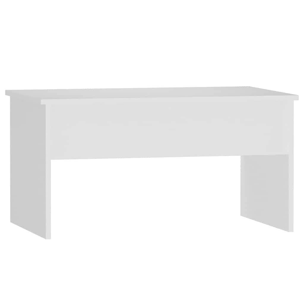 Coffee table, white, 80x50.5x41.5cm, engineered wood