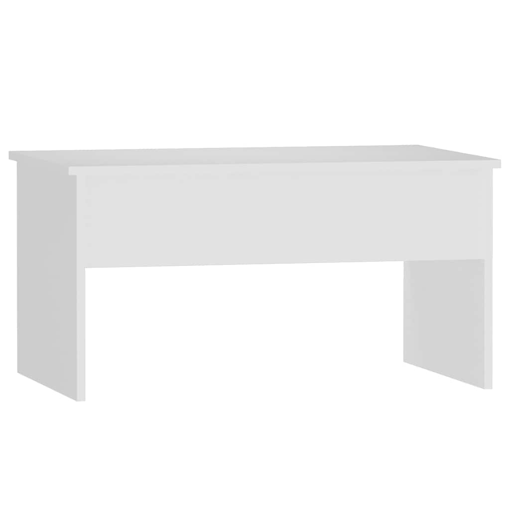 Coffee table, white, 80x50.5x41.5cm, engineered wood